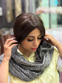 کلاه گیس پروتز جلو مویی صاف فرق پوستی وارداتی