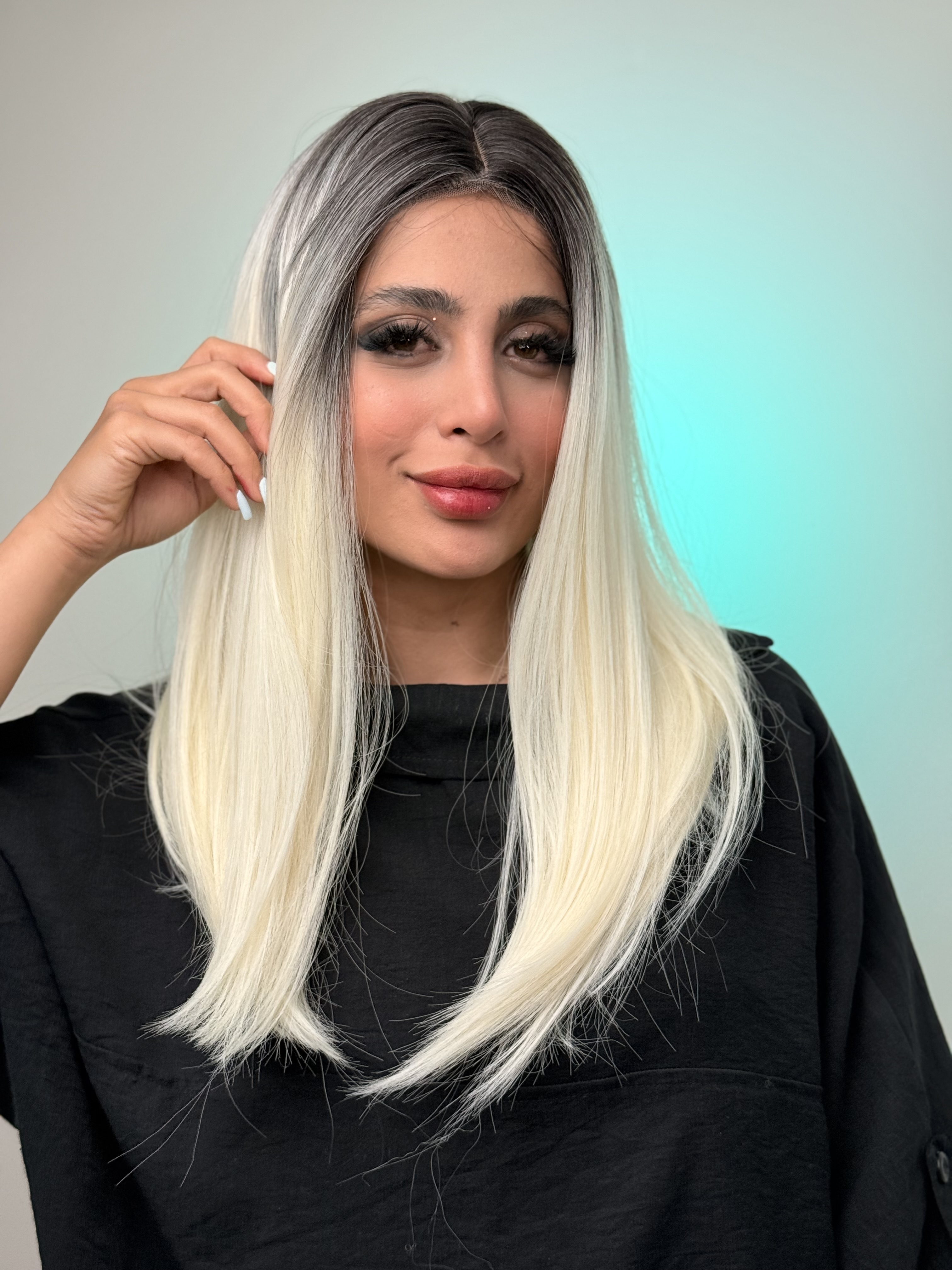 کلاه گیس وارداتی فرق متحرک جلو تور