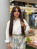 کلاه گیس پروتز کفسری صاف چتری دارکد m4
