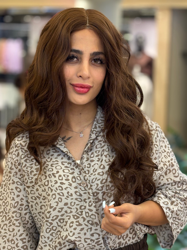 کلاه گیس وارداتی حالتدارشکلاتی فرق متحرک جلو تور