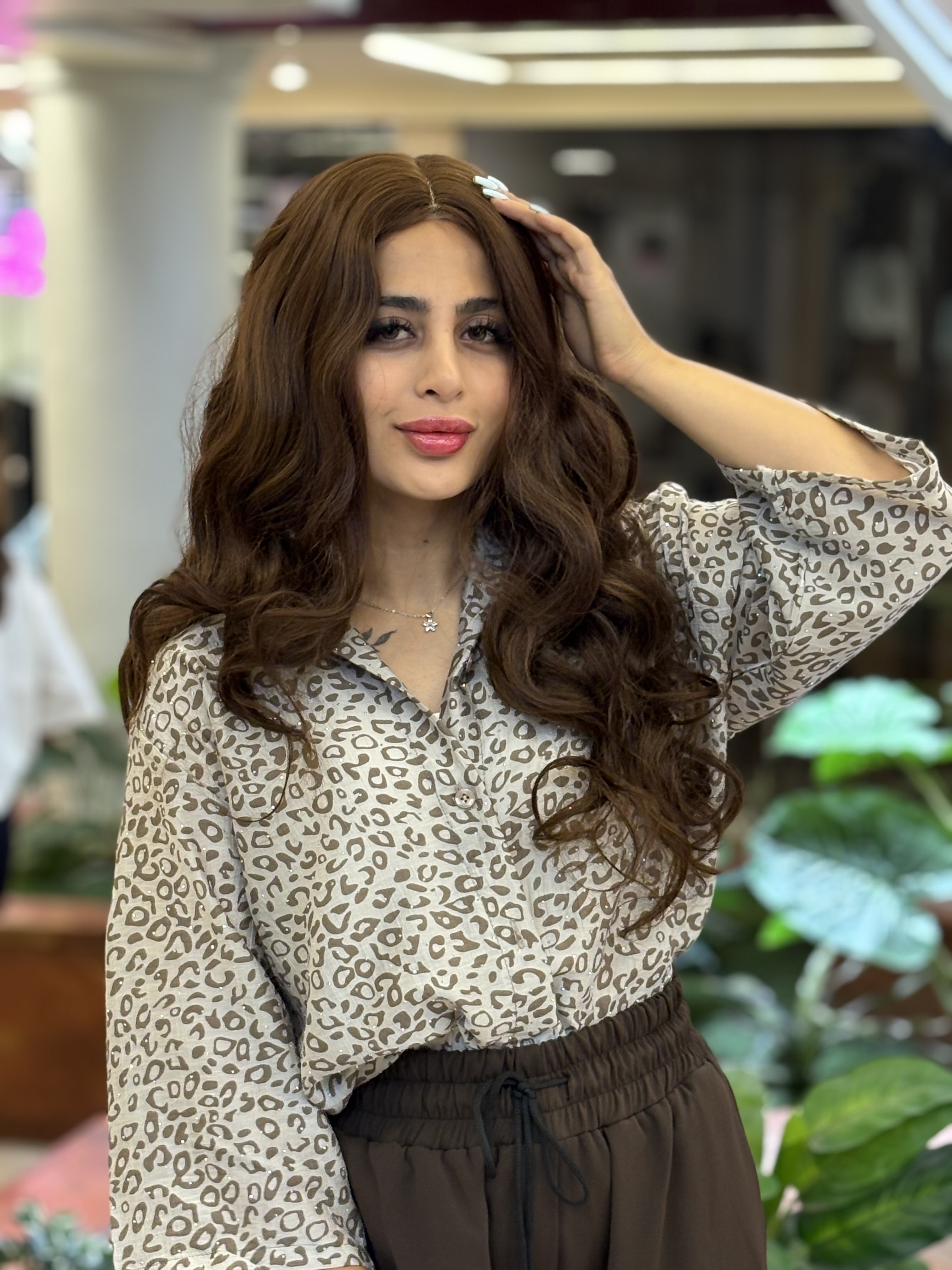 کلاه گیس وارداتی حالتدارشکلاتی فرق متحرک جلو تور