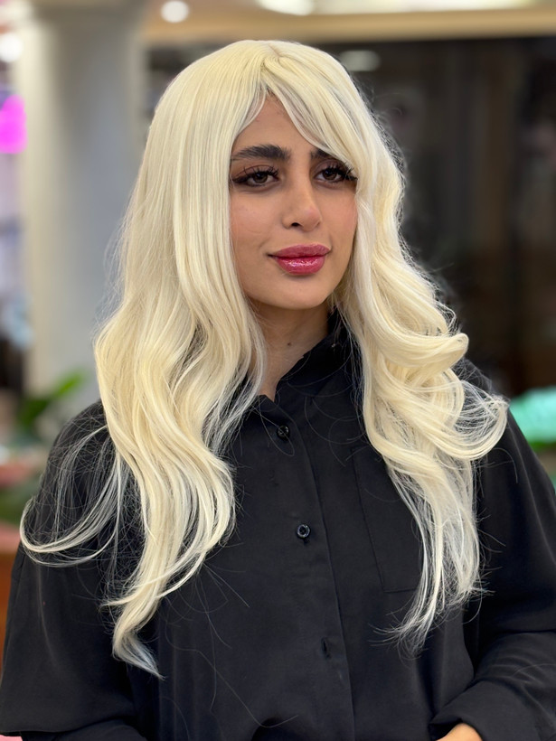 کلاه گیس وارداتی حالتدار چتری کد۶۰A