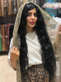 کلاه گیس پروتز کفسری فر مشکی طبیعی