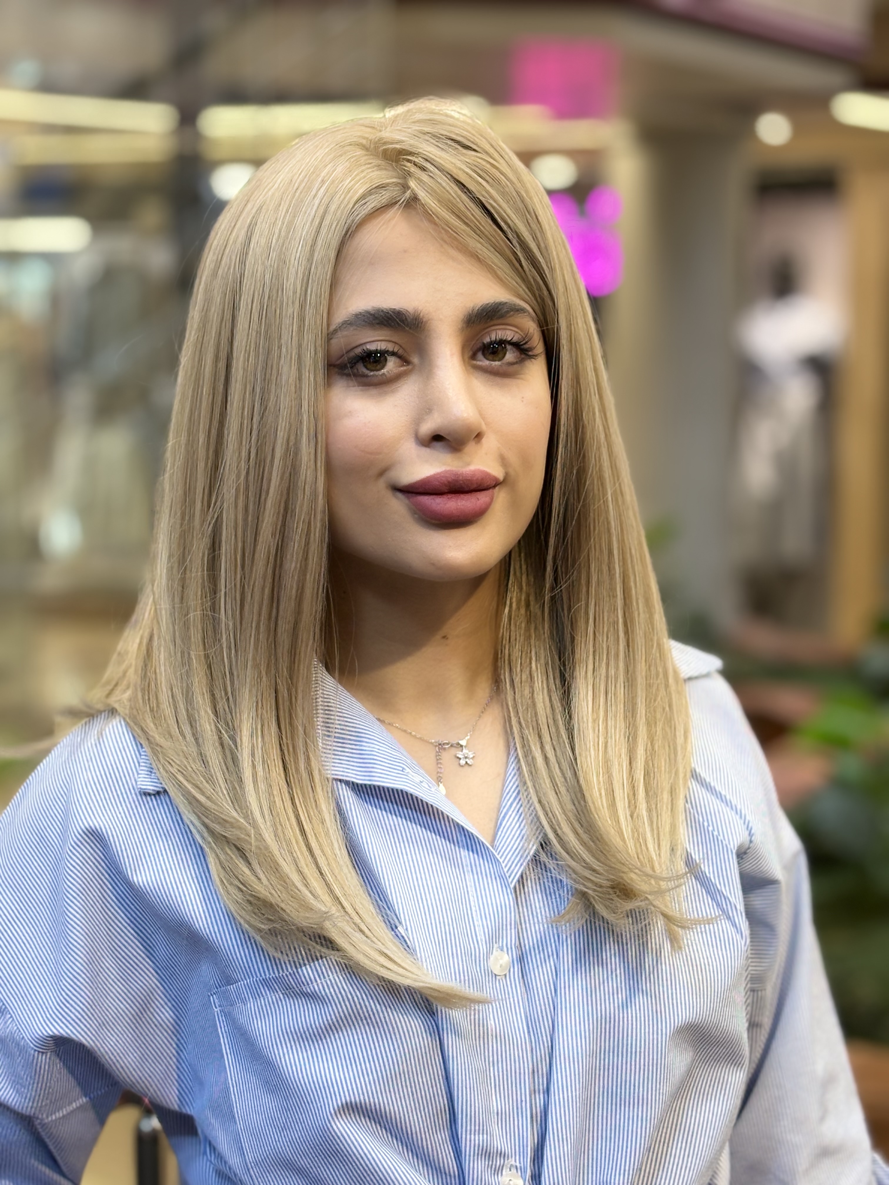 کلاه گیس وارداتی فرق متحرک کف پوستی لایت