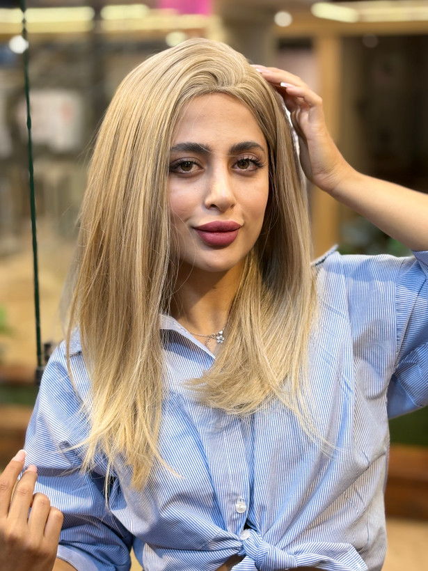 کلاه گیس وارداتی فرق متحرک کف پوستی لایت