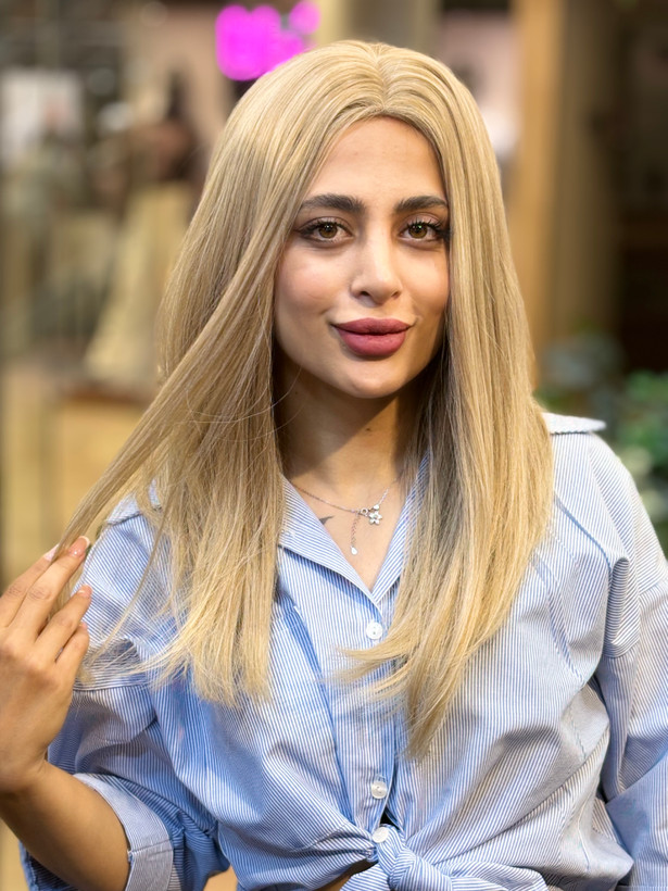 کلاه گیس وارداتی فرق متحرک کف پوستی لایت
