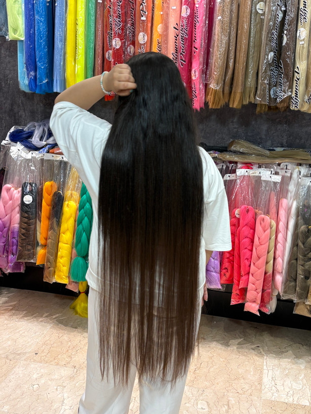 اکستنشن گیره ایی مشکی شکلاتی