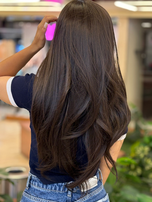 کلاه گیس وارداتی فرق متحرک کف پوستی شکلات تلخ